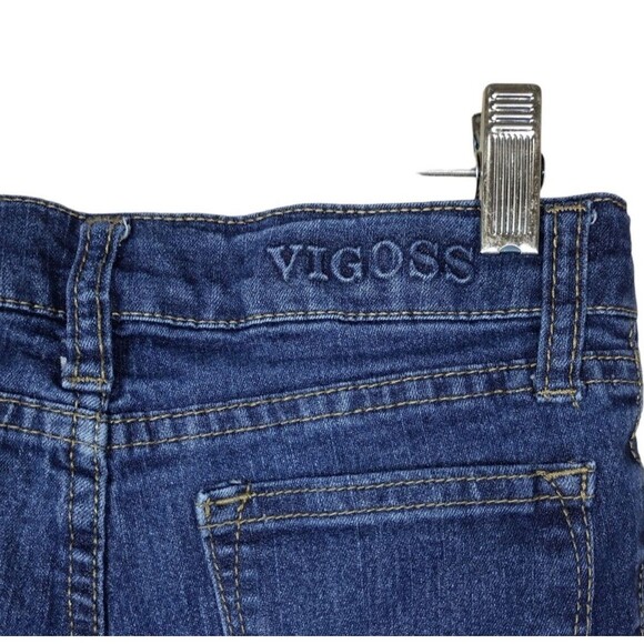 Vigoss The Jagger Skinny Juniors 7 Denim Blue Jeans Low Rise Dark Wash - Picture 4 of 4